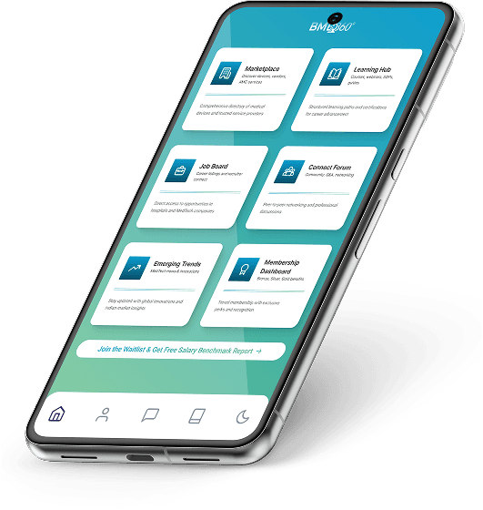 BME360 application interface on a smartphone